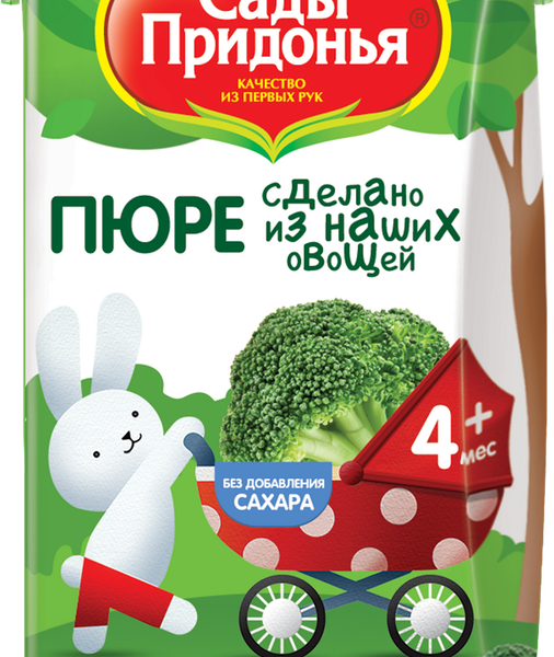 Пюре Сады Придонья Брокколи с 4 месяцев