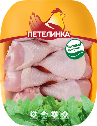 Голень куриная ПЕТЕЛИНКА охл. подложка вес до 1.3кг