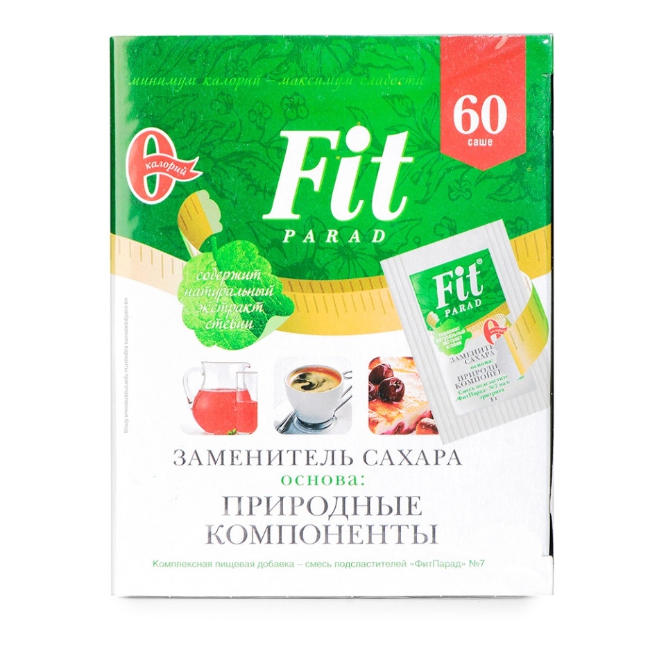 

Заменитель сахара Fit Parad №7 на основе эритрита 60 шт.