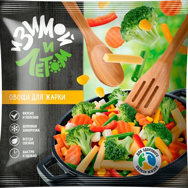 Овощи И зимой и летом для жарки быстрозамороженная 400г