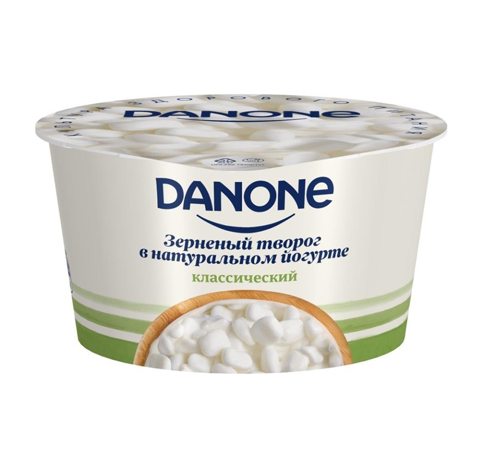 

Творог зернёный классический Danone в натуральном йогурте 5% 150 г