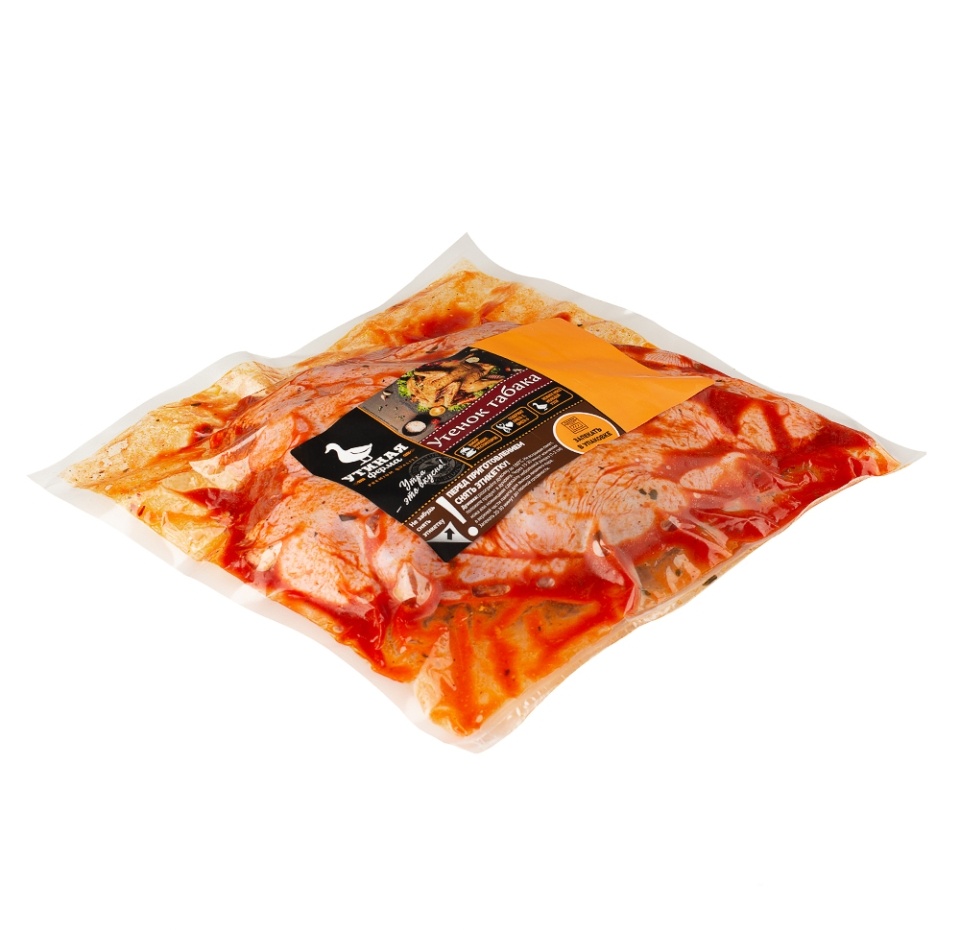 

Утенок табака Утиная ферма в бруснично-клюквенном маринаде охлажденный в/у вес