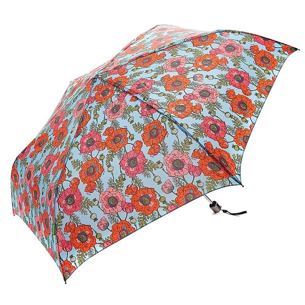 Зонт Eco Chic Маки голубой полиэстер Faye Uk Ltd 1шт Великобритания