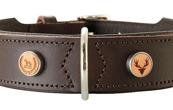Ошейник кожаный Hunter Yuma 47 - 54 см., Коричневый