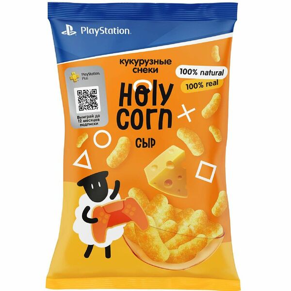 Кукурузные снеки Holy Corn Сыр 50 г, Россия