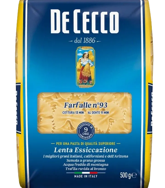 Макаронные изделия De Cecco Farfalle №93