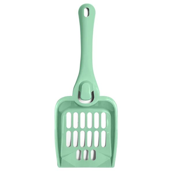 Triol Совок для кошачьего туалета с креплением на бортик, 255*95*45мм зеленый