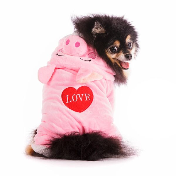 Костюм для собак Хрюшка 2XL розовый (унисекс)