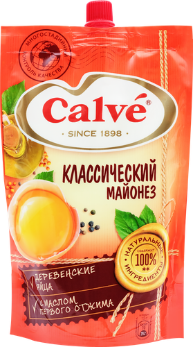 

Майонез Calve Классический 50% 400 г