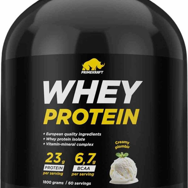 Протеин сывороточный Whey Protein Prime Kraft Сливочный пломбир 1800 г