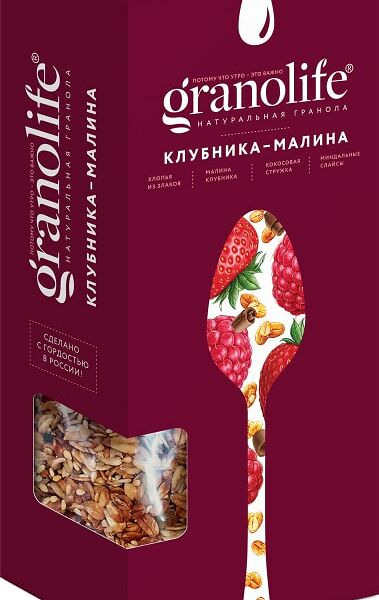 Гранола Granolife Клубника-Малина 400г