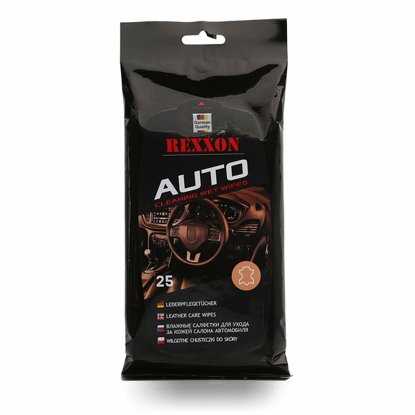 Влажные салфетки для ухода за кожей салона а/м ТМ ReXXon (Рексон), 25 шт