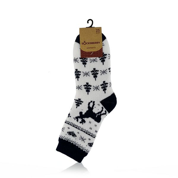 Женские махровые носки Socksberry WO180 , Белый , р.23