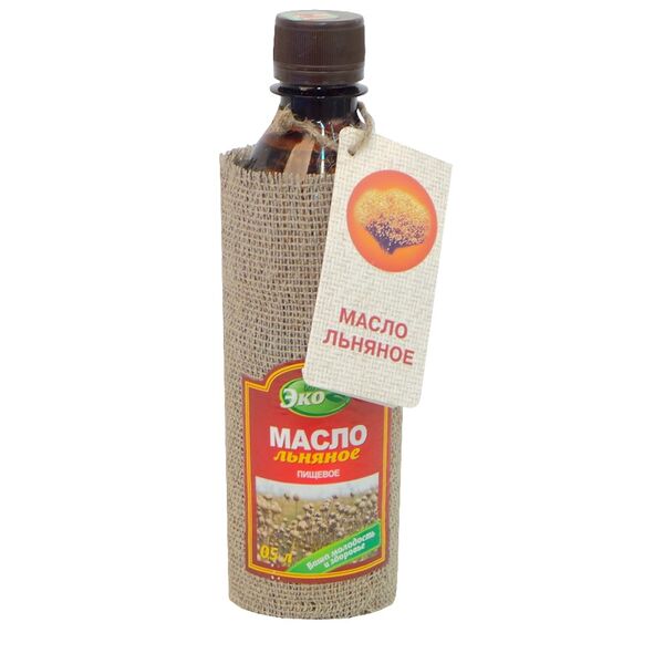 Масло льняное пищевое 0,5 л. Клуб