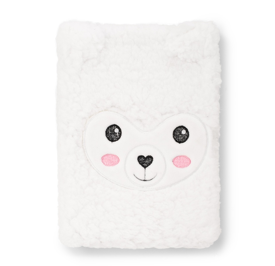 

Блокнот плюшевый Cute lama white, Россия