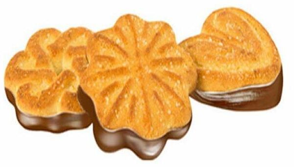 Печенье Чайное сахарное с глазированным дном ТМ Яшкино