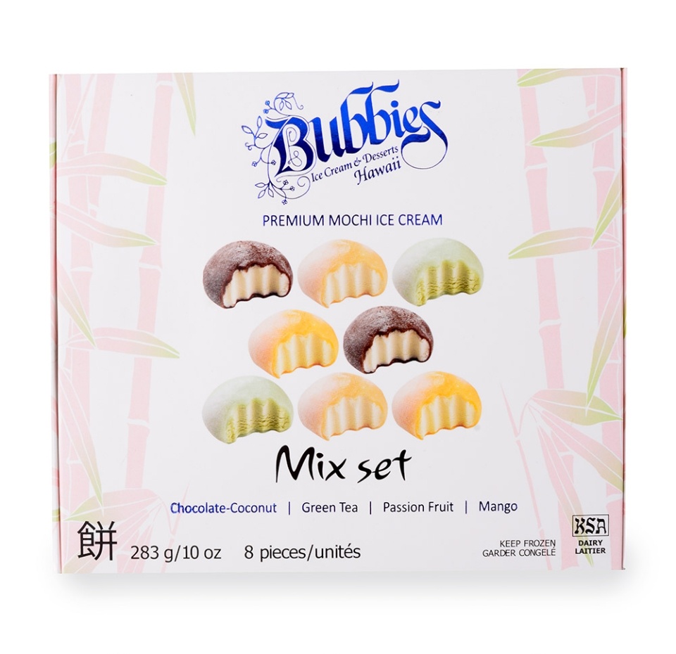 

Мороженое Mochi ассорти, Bubbies, 283 г, США, БЗМЖ