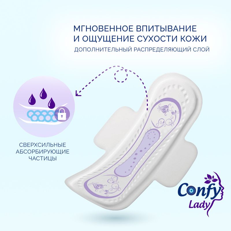 

Женские прокладки Confy Lady Ultra Long 8 шт