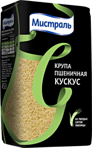 

Крупа пшеничная Мистраль Кускус 450 г