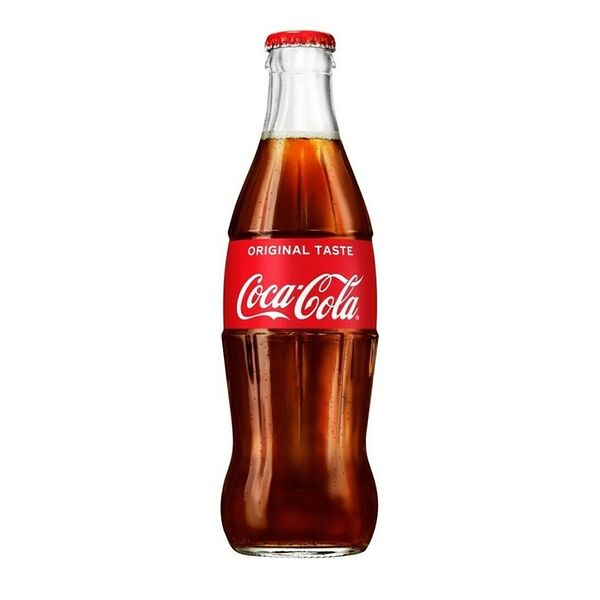 Напиток Coca Cola Classic со вкусом колы безалкогольный газированный стеклянная бутылка, 330мл