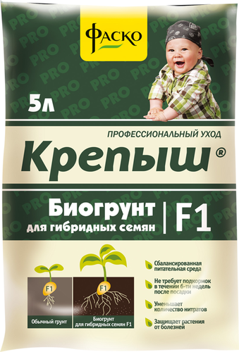 

Биогрунт для гибридных семян F1 ФАСКО Крепыш, 5л