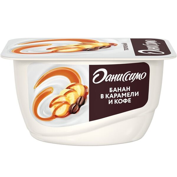 Десерт творожный Даниссимо Банан в карамели и кофе 5.8% 130 г