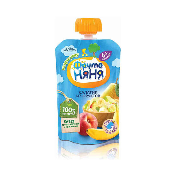Фруто Няня пюре салат фруктовый 90г