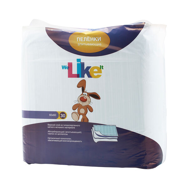Like пеленки впитывающие 60 х 60 см 30 шт