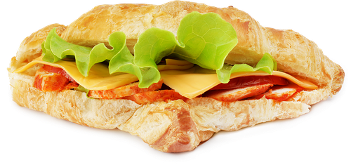 Круассан ЛЕНТА FRESH с копченой грудкой и соусом Макси-бургер, 170г