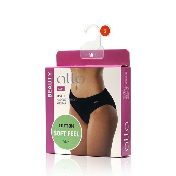 Женские трусы Atto Beauty Slip, Черный, S