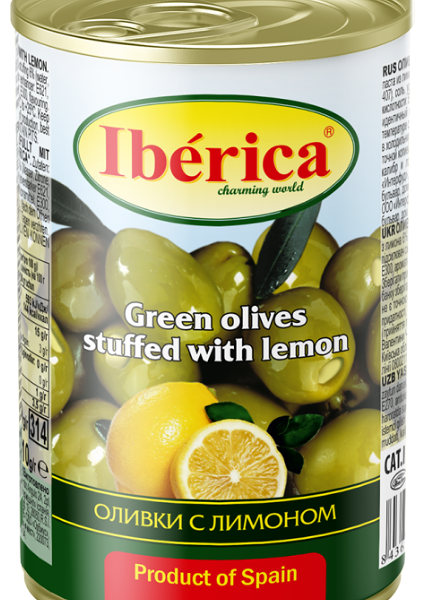 Оливки Iberica с лимоном ж/б