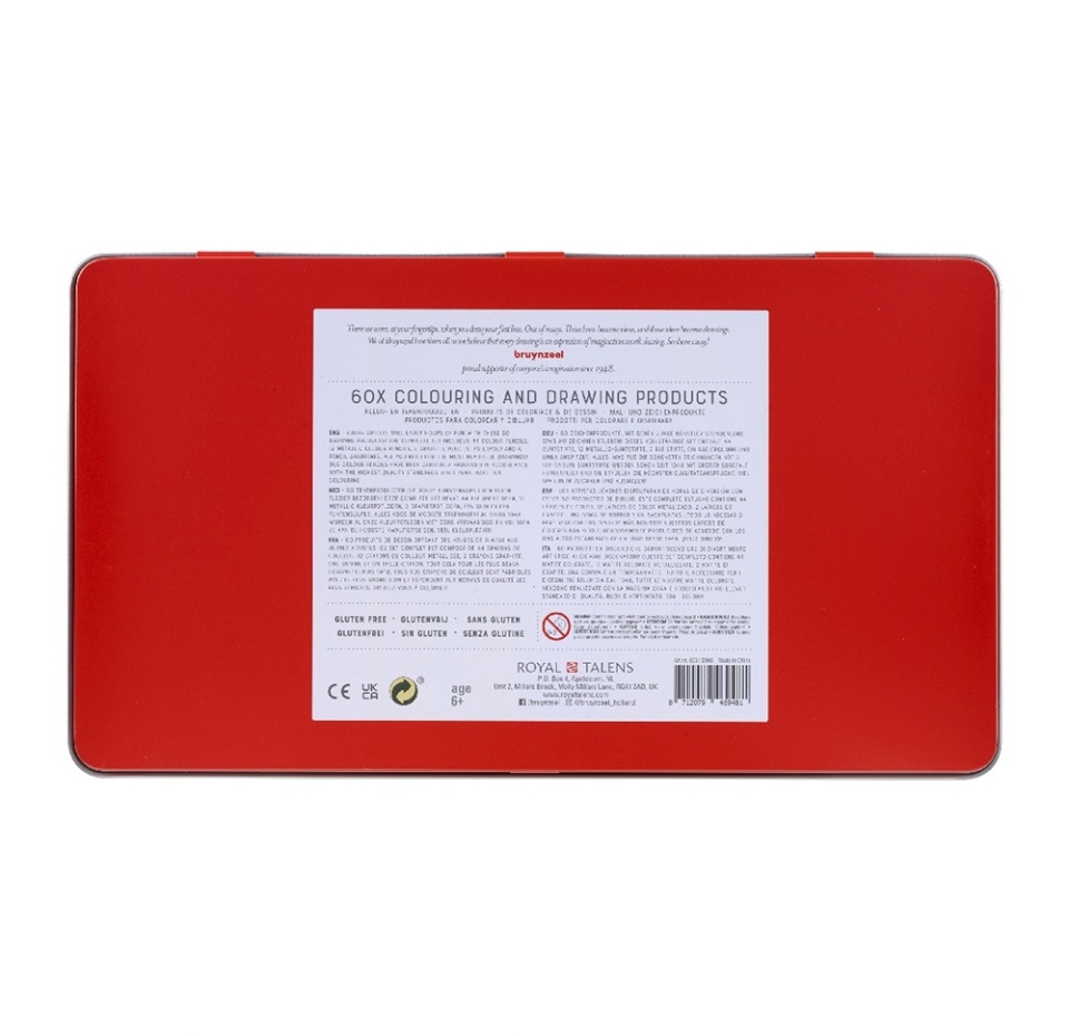 

Набор для рисования Small Artists Bruynzeel 60 предметов в металлической коробке