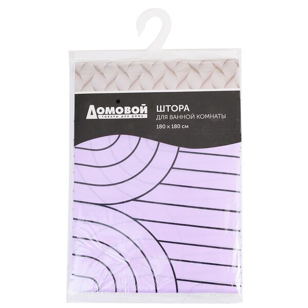 Занавеска для ванной комнаты Домовой Арка, 180х180 см
