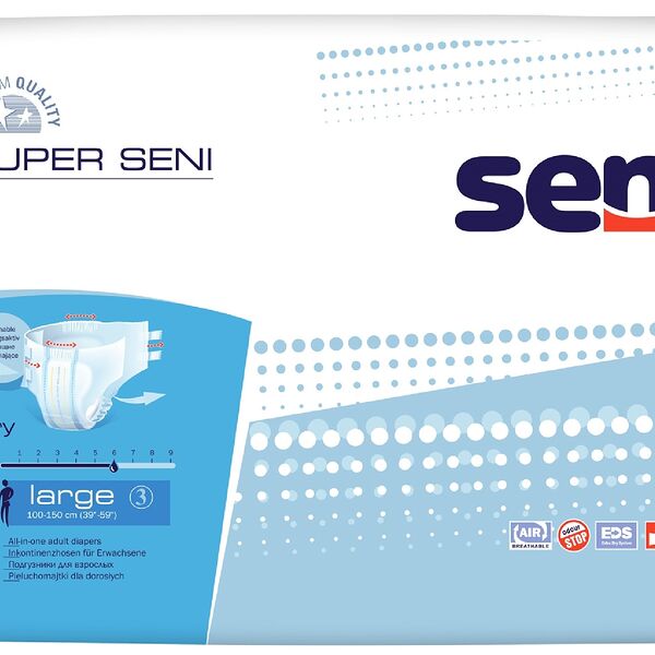 Подгузники Super seni 30 шт размер Large для взрослых
