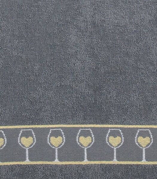 Набор махровых полотенец Casa Comforte Wine Glasses темно-серые 30*60см 5шт