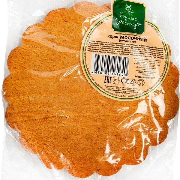  Корж Молочный Родные просторы