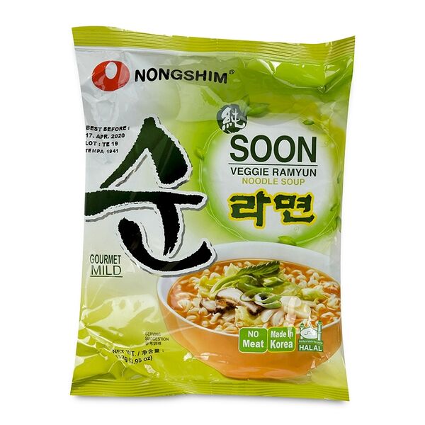 Лапша быстрого приготовления Nongshim Сун вегги овощная, 112 г