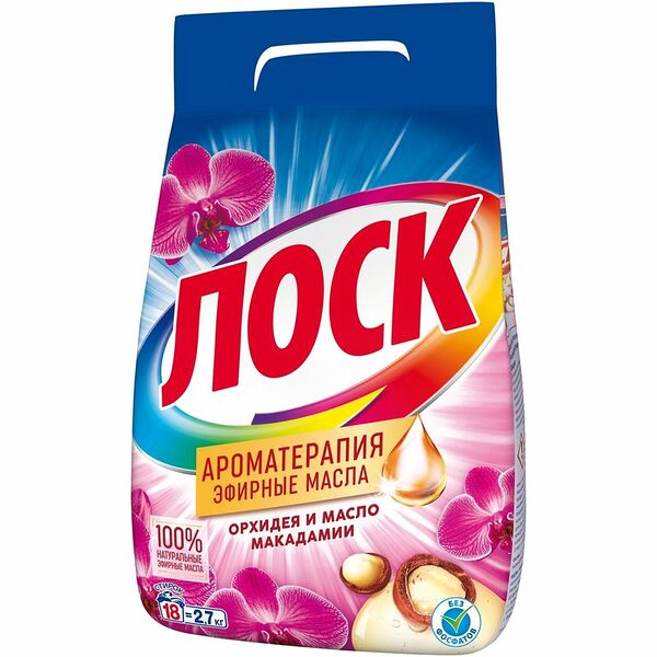 Стиральный порошок Losk Ароматерапия Орхидея и масло Макадамии, 2.7кг