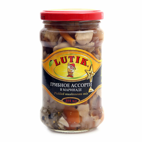 Ассорти грибное в маринаде ТМ Lutik (Лютик) 314 г