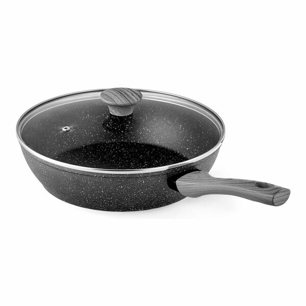 Сковорода глубокая Walmer Leeds с крышкой, 28 см, алюминий