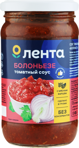 

Соус томатный ЛЕНТА Болоньезе, 350г