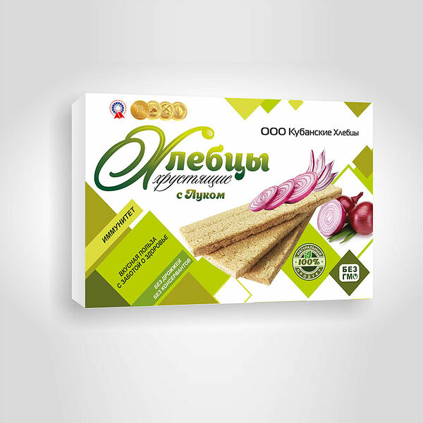 Хлебцы Кубанские хрустящие с луком 100г