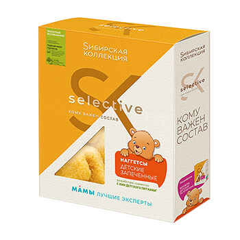 Наггетсы запечённые детские Сибирская коллекция Selective