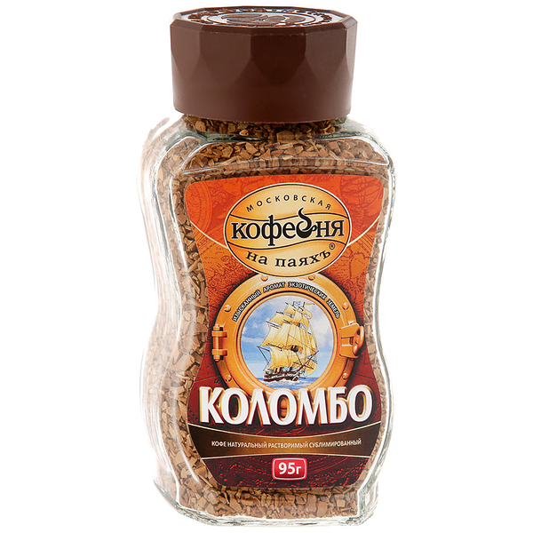 Кофе растворимый МОСКОВСКАЯ КОФЕЙНЯ НА ПАЯХЪ Коломбо натур. сублимированный ст.б
