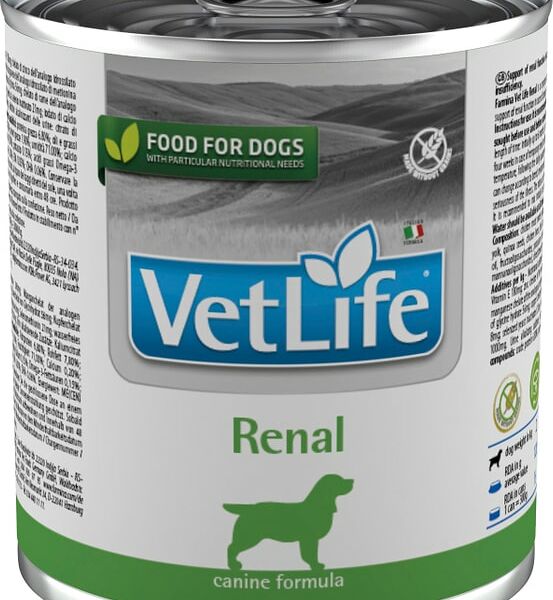 Влажный корм для собак Farmina Vet Life Dog Renal диетический с курицей при болезни почек и почечной недостаточности 300г
