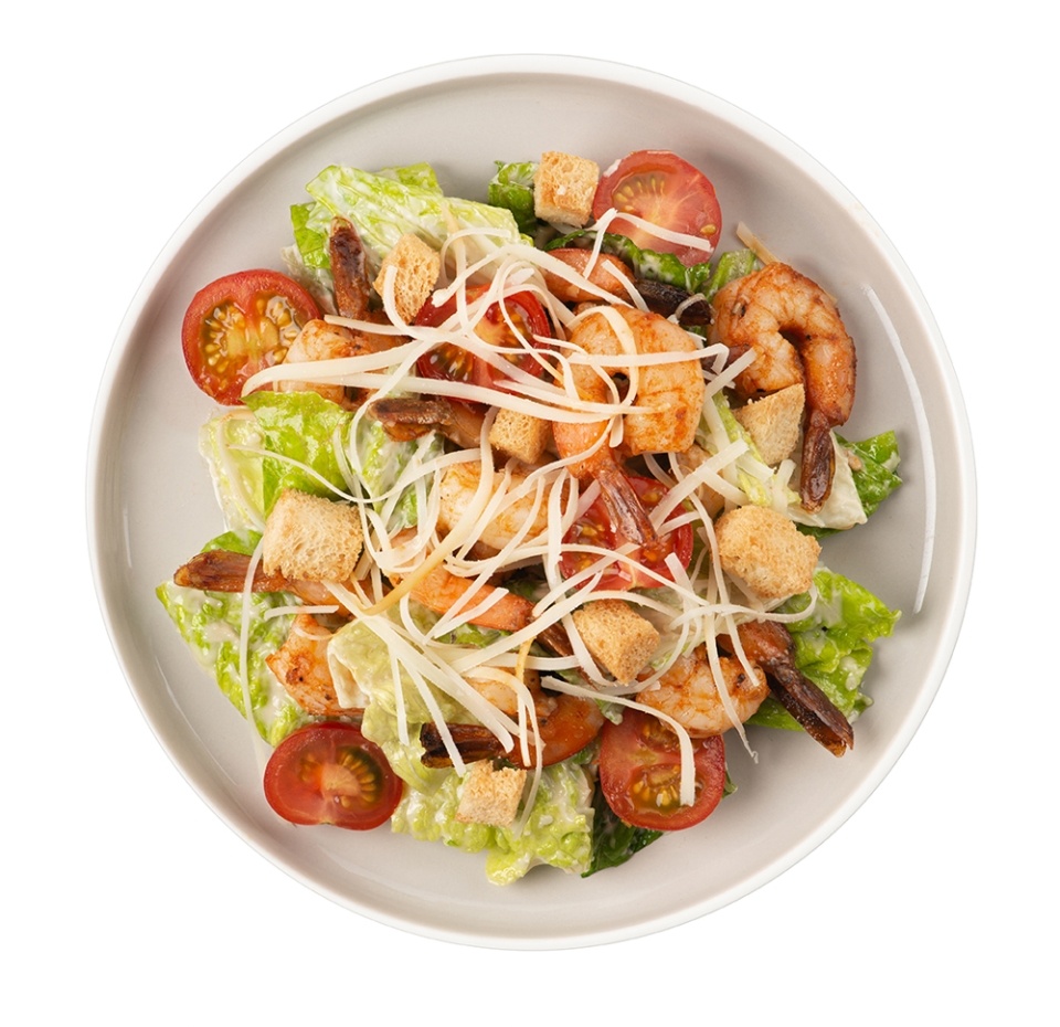 

Салат От бренд-шефа АВ Цезарь с креветками вес