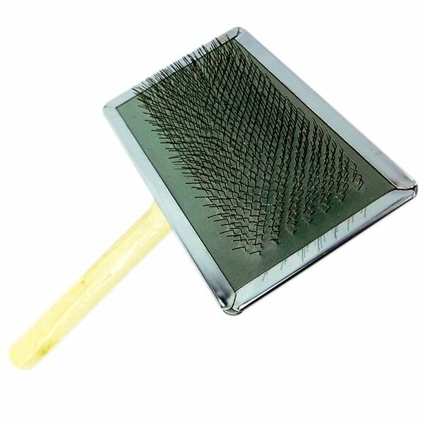 Пуходерка 101 металл большая дерев ручка для животных