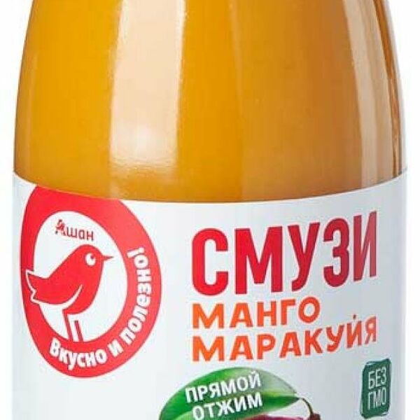 Смузи АШАН Красная птица манго маракуйя
