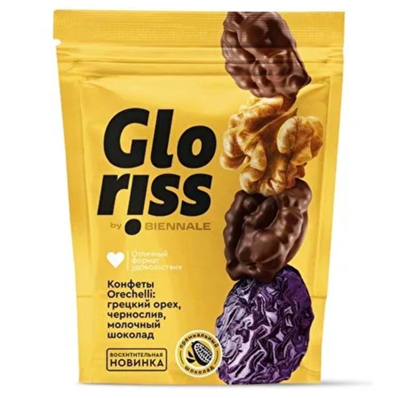 

Конфеты глазированные `GLORISS` ORECHELLI Orechelli 180 г