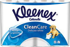 Туалетная бумага Kleenex Cottonelle Clean Care Delicate White, 2сл.*12рул